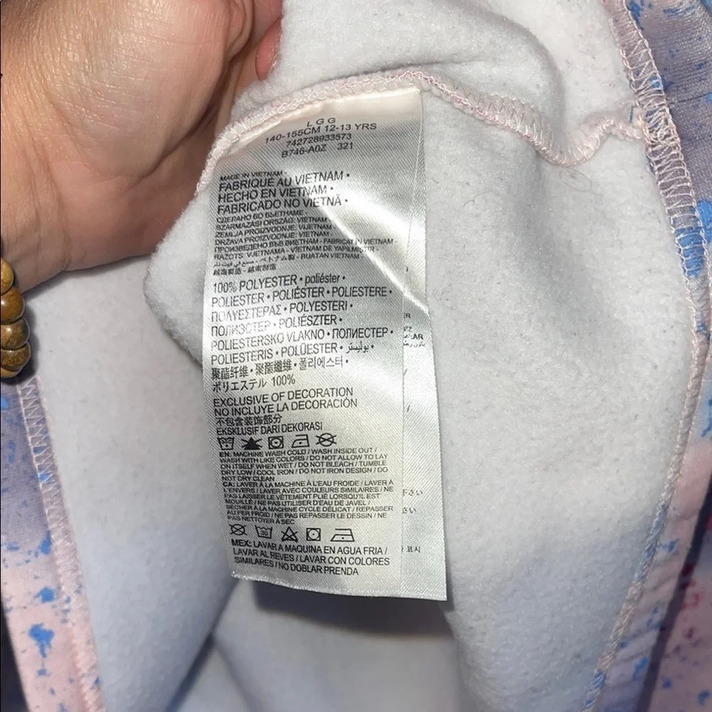 Converse Pink and Blue Splatter Hoodie